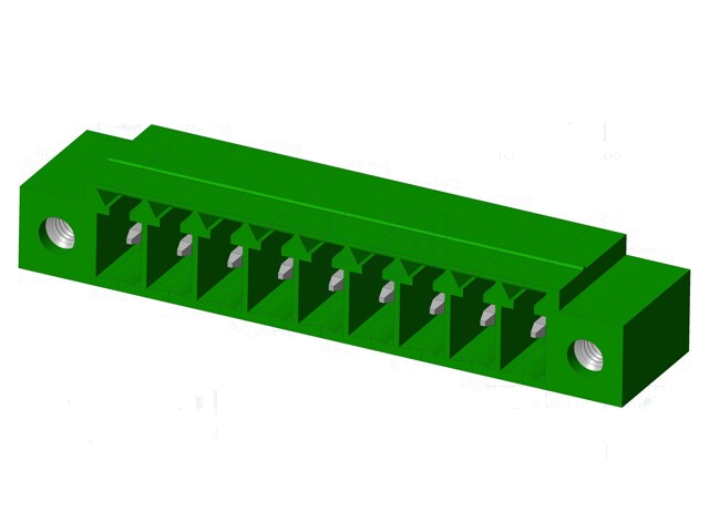 Connector: ontkoppelbare terminal strip; contact; mannelijk Connector: ontkoppelbare terminal strip; contact; mannelijk
